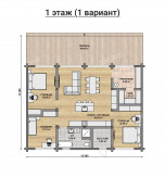 Дом из профилированного бруса VZ-431 